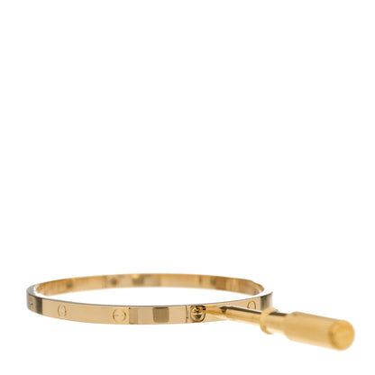 Cartier 18K Yellow Gold Small LOVE Bracelet 17 8 of 9