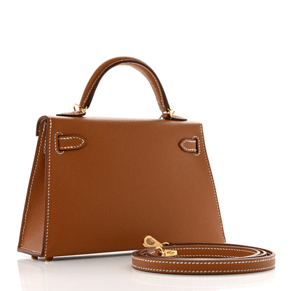 Hermes Epsom Mini Kelly Sellier 20 Gold 3 of 10