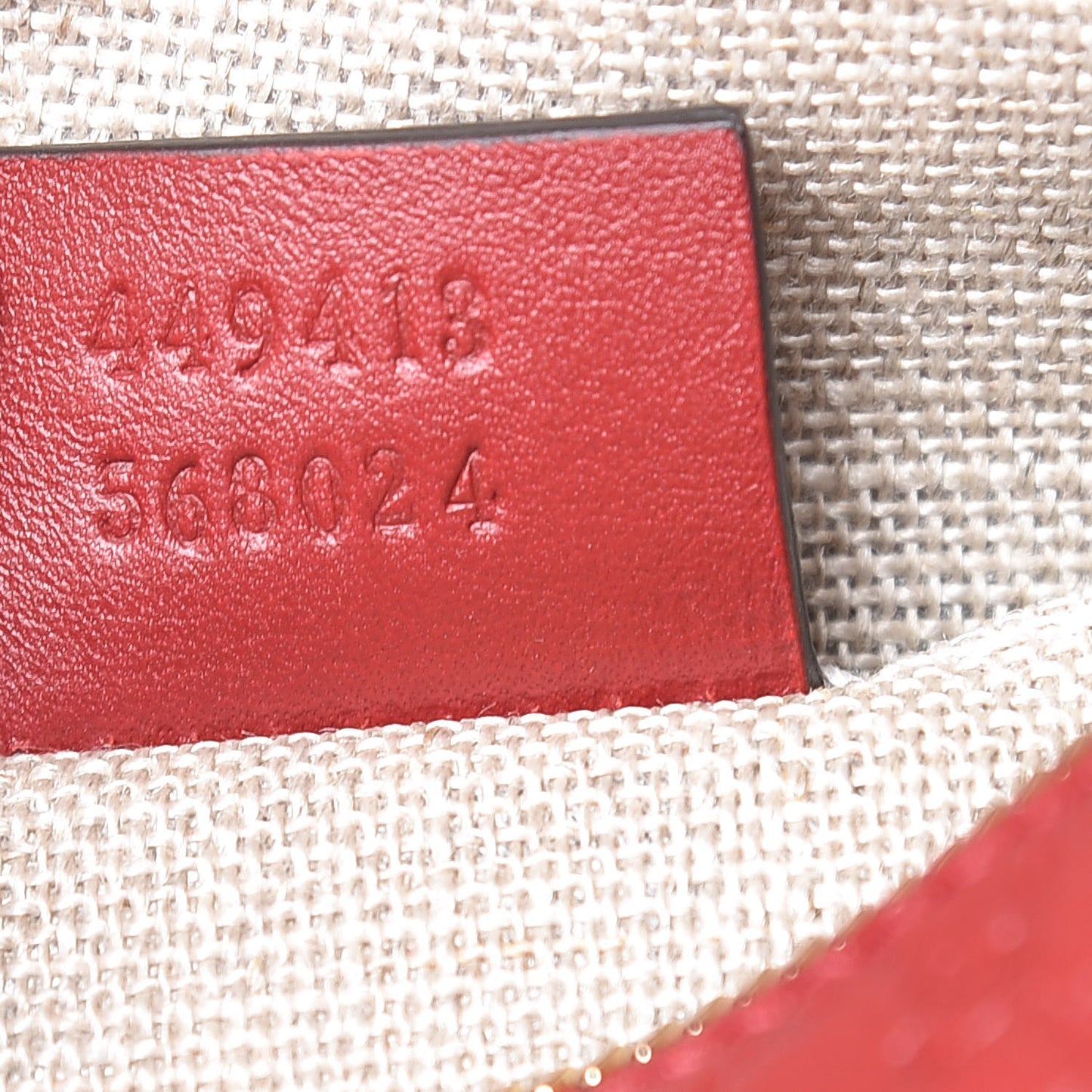 Microguccissima Mini Bree Messenger Bag Red