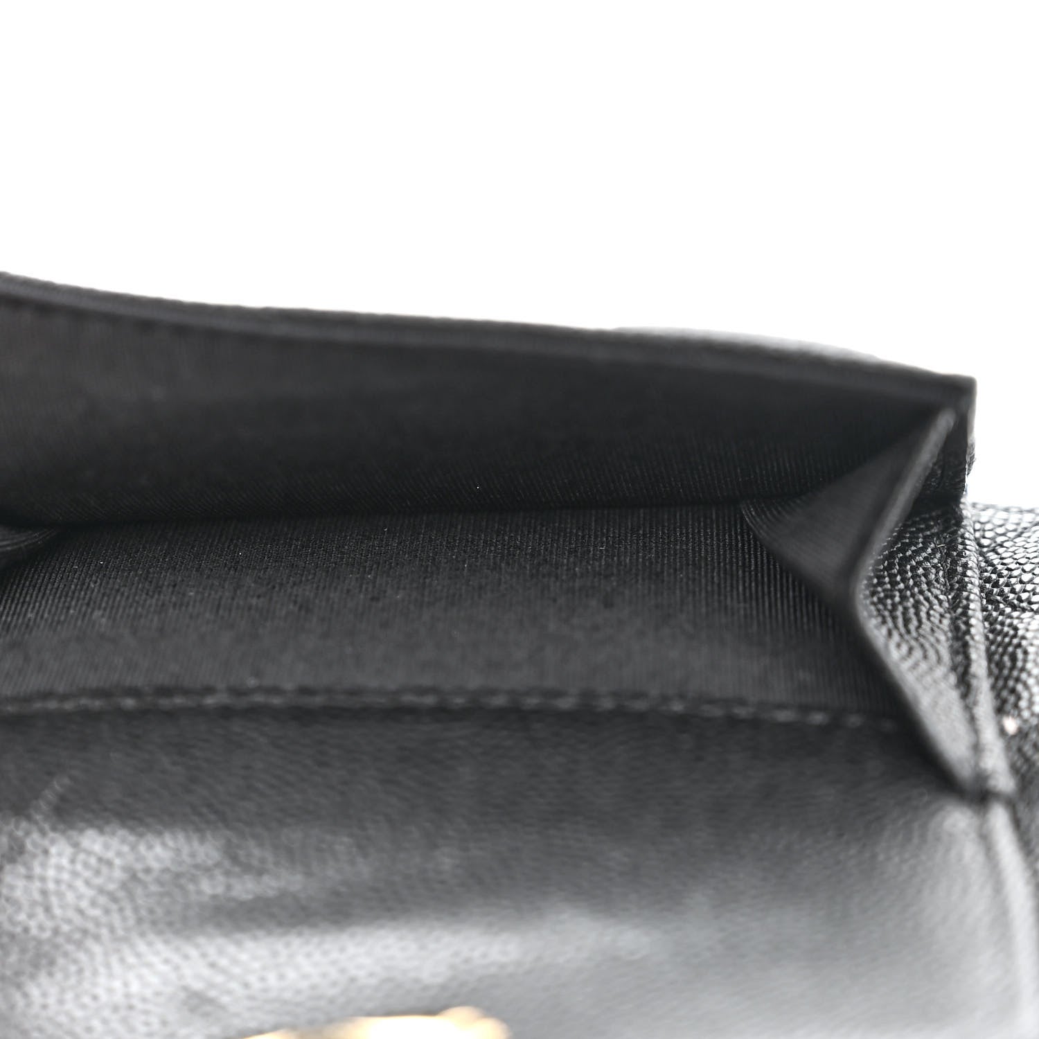 Chanel Caviar Quilted Pocket Twins Clutch With Chain Black 5 of 13