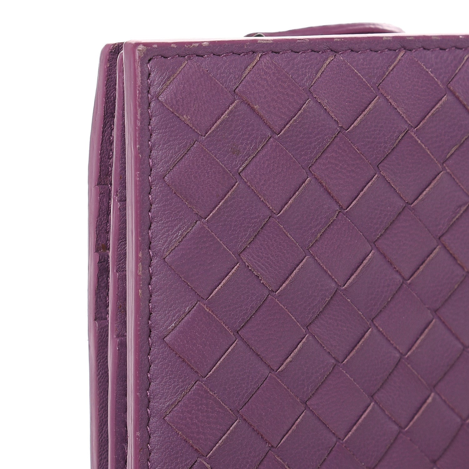 Bottega Veneta Nappa Intrecciato Flap Wallet Purple 11 of 12