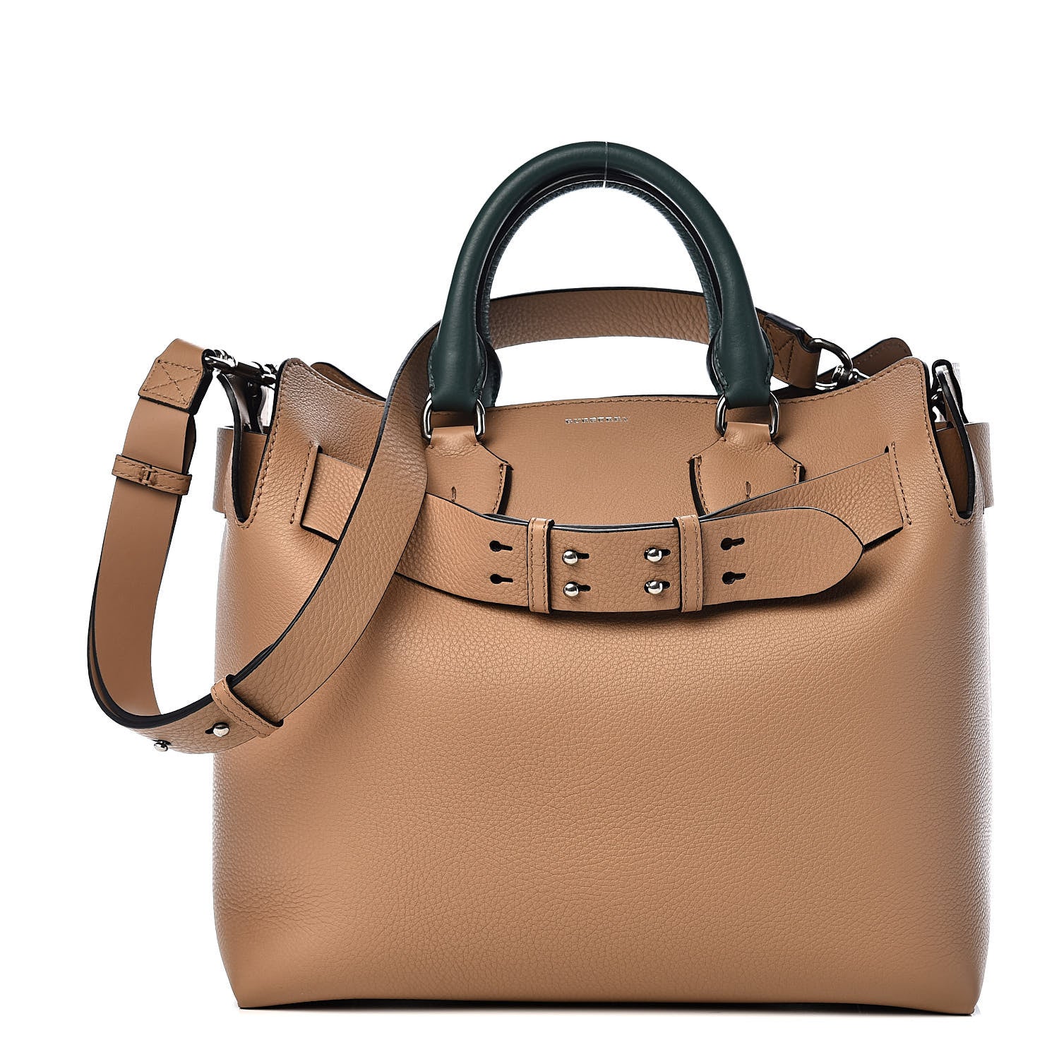 Burberry Soft Grain Calfskin Medium Belt Bag Light Camel Chalk White 1 of 11