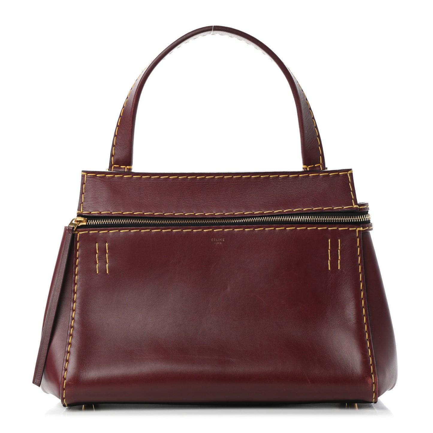 Smooth Calfskin Small Edge Shoulder Bag Burgundy