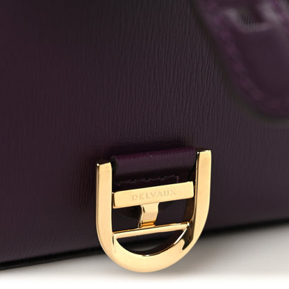 Delvaux Box Calfskin Brillant Charms Wristlet Bag Charm Prune 6 of 8