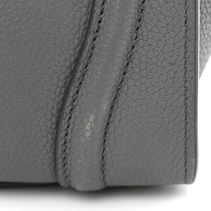 Celine Baby Drummed Calfskin Micro Luggage Kohl 12 of 15