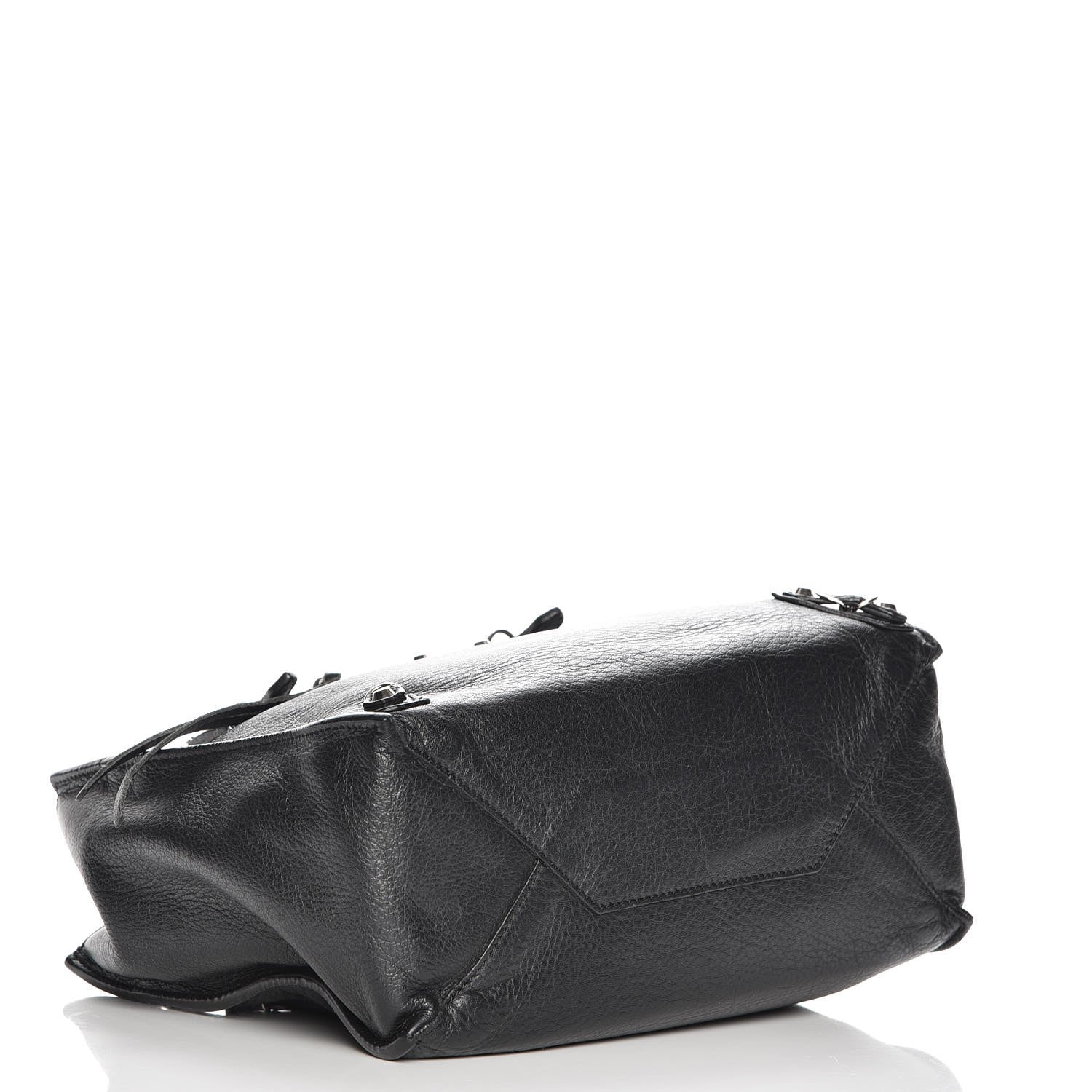 Balenciaga Calfskin Papier Mini A4 Zip Around Tote Black 5 of 8