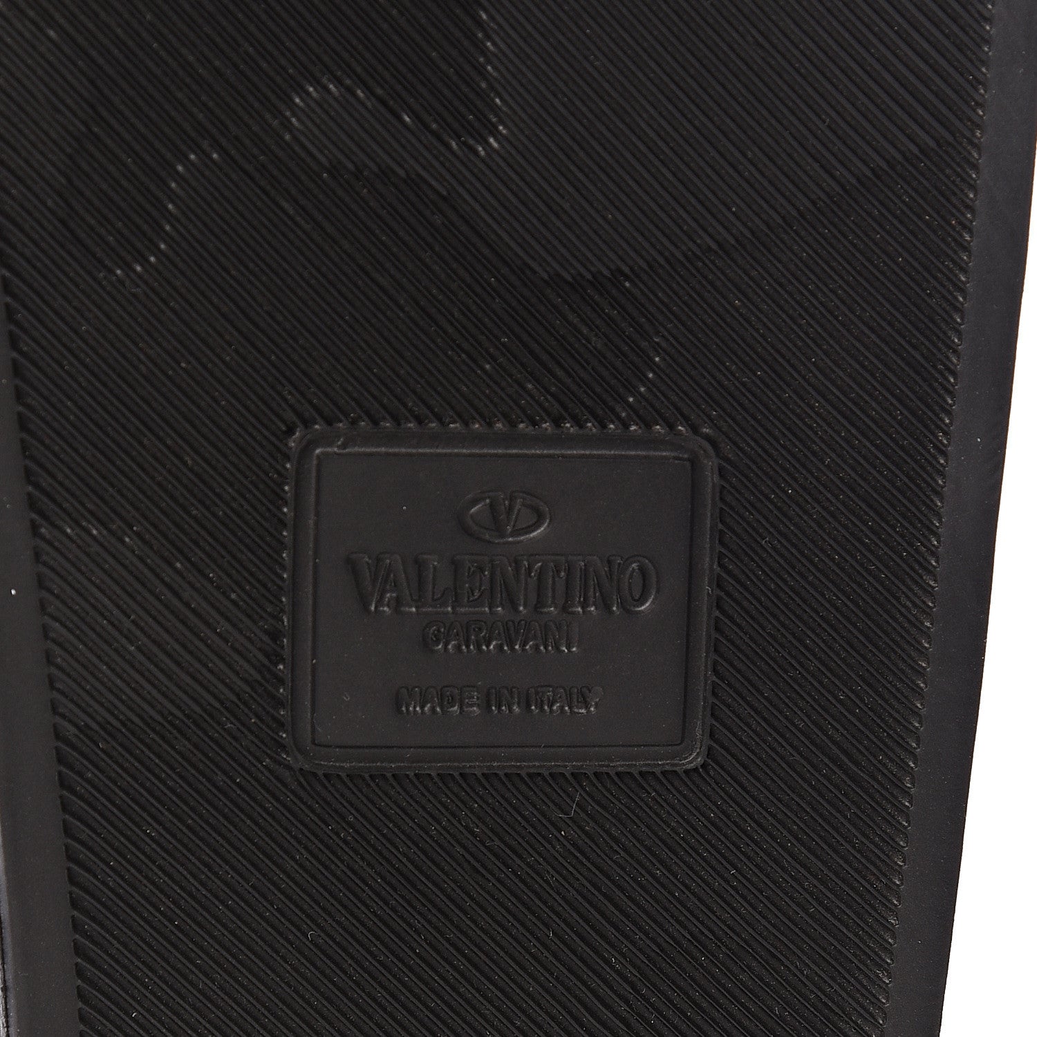Valentino Garavani Rubber Lipstick Slide Sandals 38 Black 6 of 7