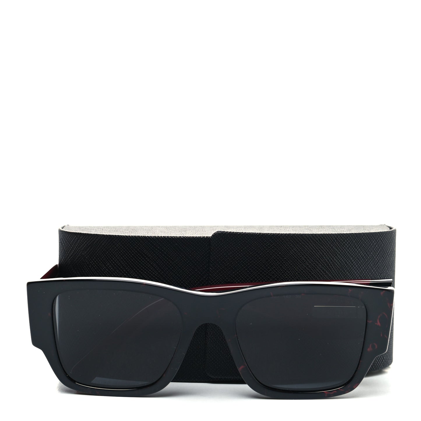 Acetate Symbole Sunglasses SPR 10Z Black Red