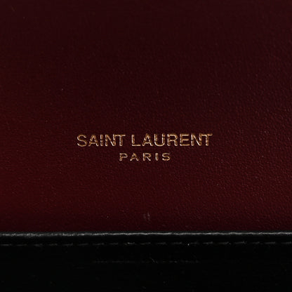Saint Laurent Patent Uptown Chain Wallet Red Grenat 7 of 11