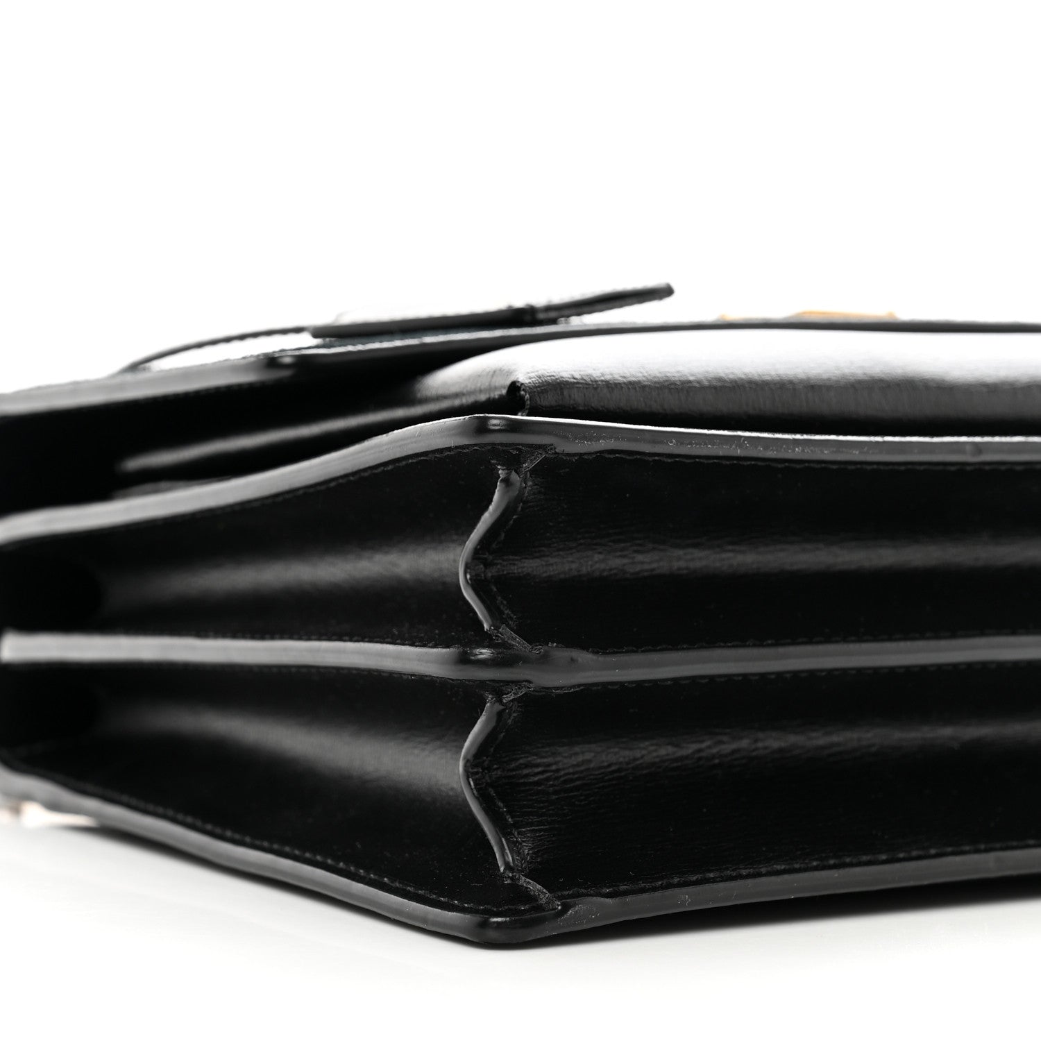 Saint Laurent Suede Calfskin Medium Monogram Sunset Black 9 of 10