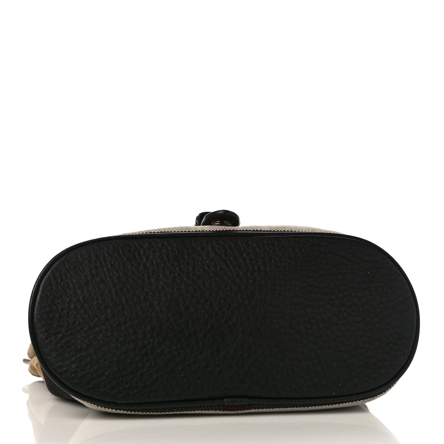 Mega Check Grainy Calfskin Small Gowan Messenger Bag Black