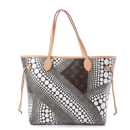 Louis Vuitton Monogram Kusama Waves Neverfull MM White 1 of 8
