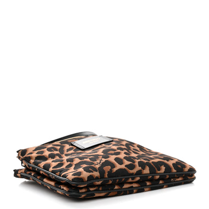Jimmy Choo Nylon Leopard Print Candice Crossbody Black 4 of 11