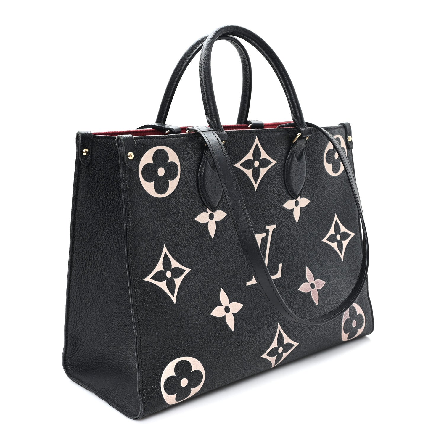 Louis Vuitton Empreinte Monogram Giant Onthego MM Black Beige 3 of 13