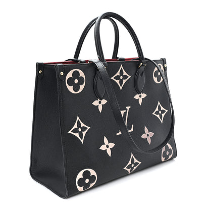 Louis Vuitton Empreinte Monogram Giant Onthego MM Black Beige 3 of 13