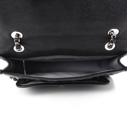 Chanel Caviar Quilted Medium French Riviera Flap Black 6 of 12