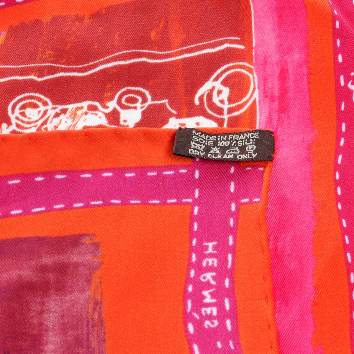 Hermes Silk J'aime Mon Carre Scarf 70 7 of 7