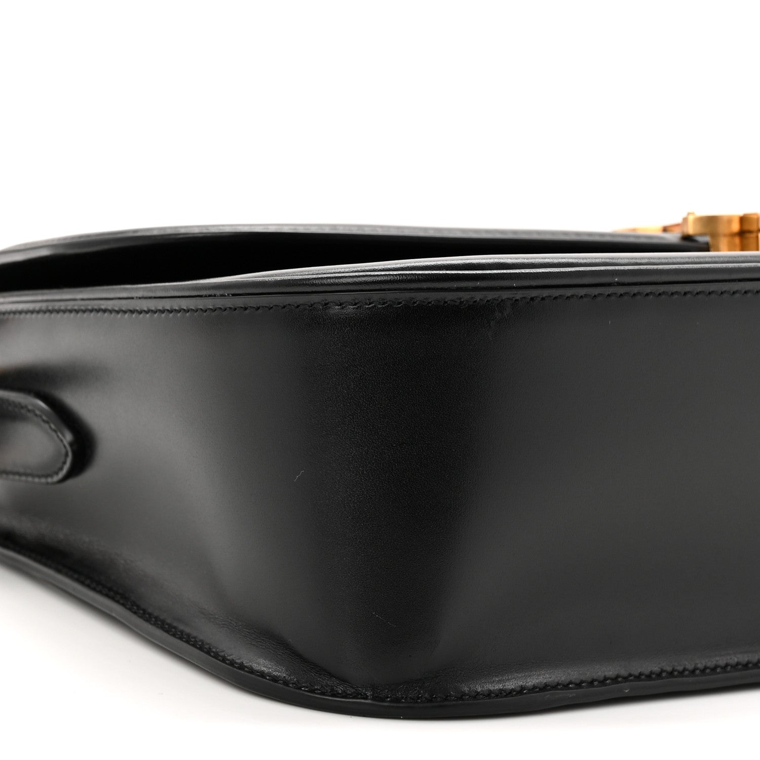 Saint Laurent Box Calfskin Monogram Large Solferino Shoulder Bag Black 9 of 10