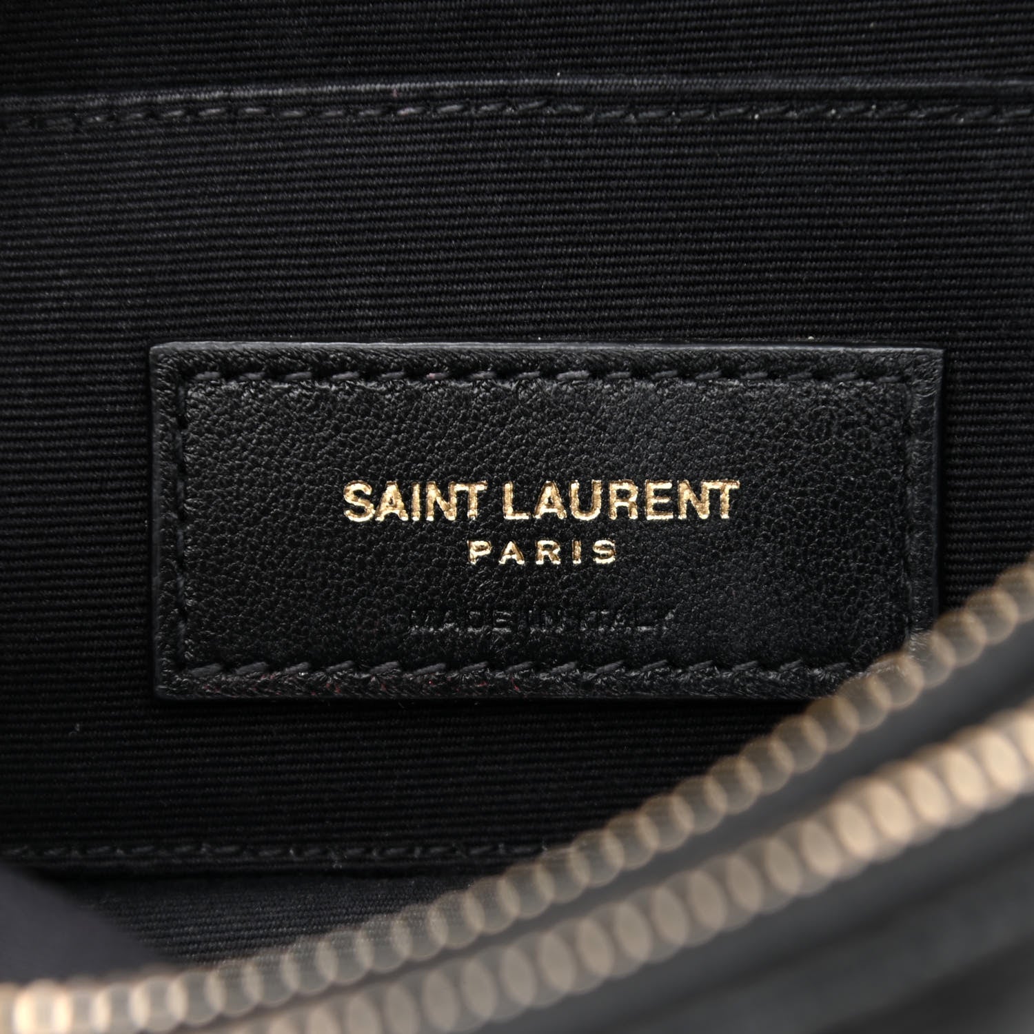 Saint Laurent Grained Lambskin Quilted Mini Becky Double Zip Bag Black 8 of 12