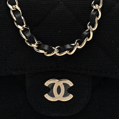 Chanel Jersey Quilted Belt Bag Black 8 of 11