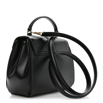 Celine Satinated Calfskin Mini 16 Top Handle Bag Black 3 of 12