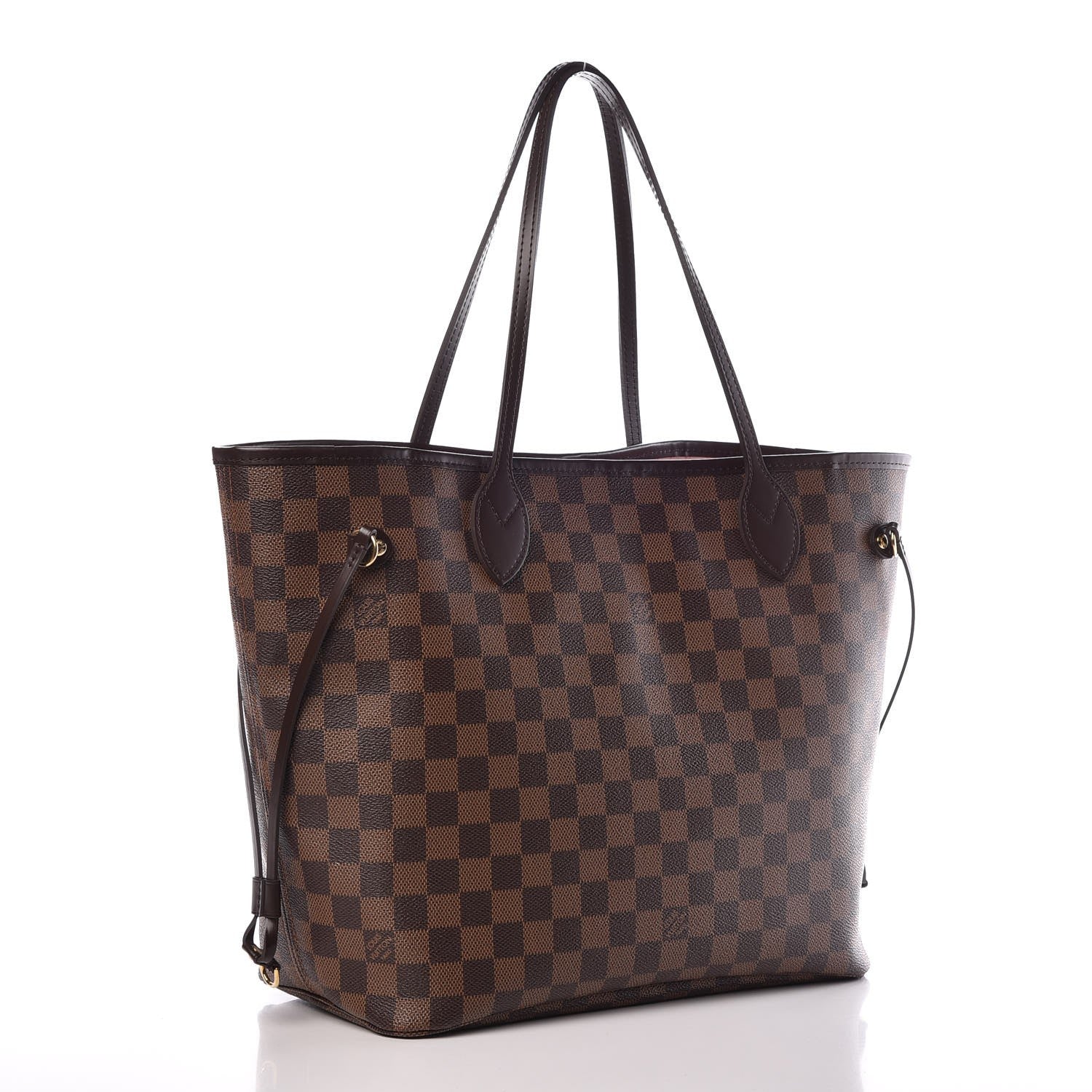 Louis Vuitton Damier Ebene Neo Neverfull MM Rose Ballerine 4 of 9