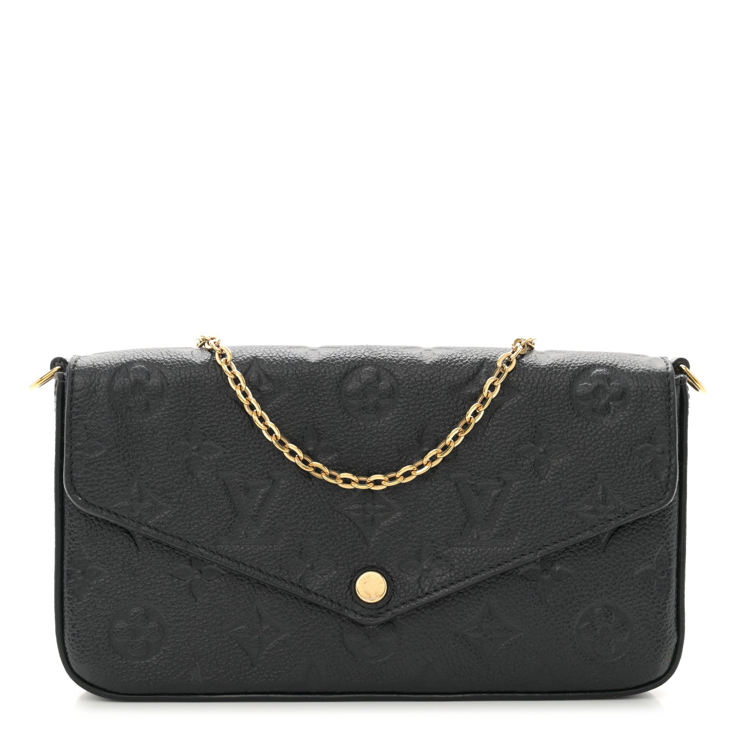 Louis Vuitton Empreinte Pochette Felicie Chain Wallet Black 1 of 10