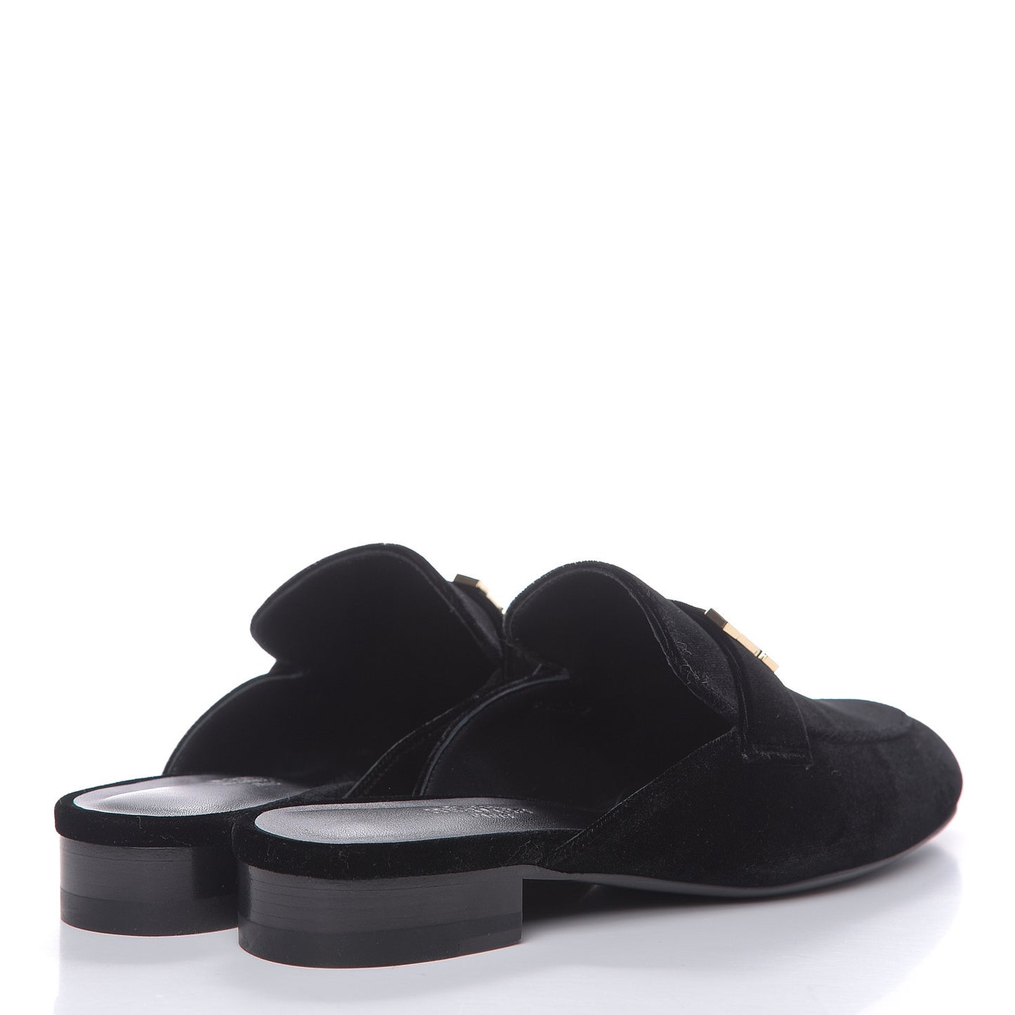 Velvet Trocadero Mule 36 Black