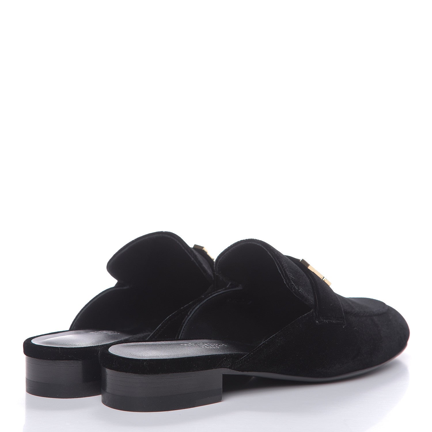 Hermes Velvet Trocadero Mule 36 Black 4 of 9