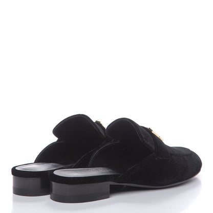 Hermes Velvet Trocadero Mule 36 Black 4 of 9
