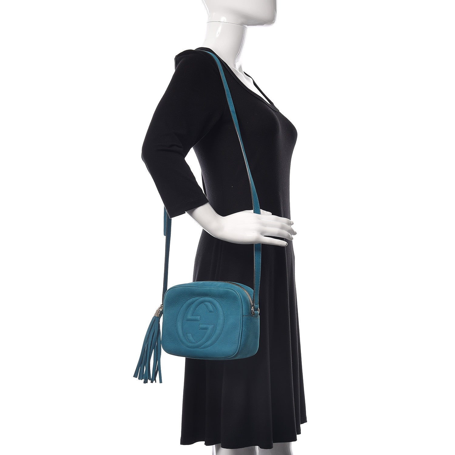 Gucci Vitello Range Small Soho Disco Bag Deep Cobalt 2 of 10