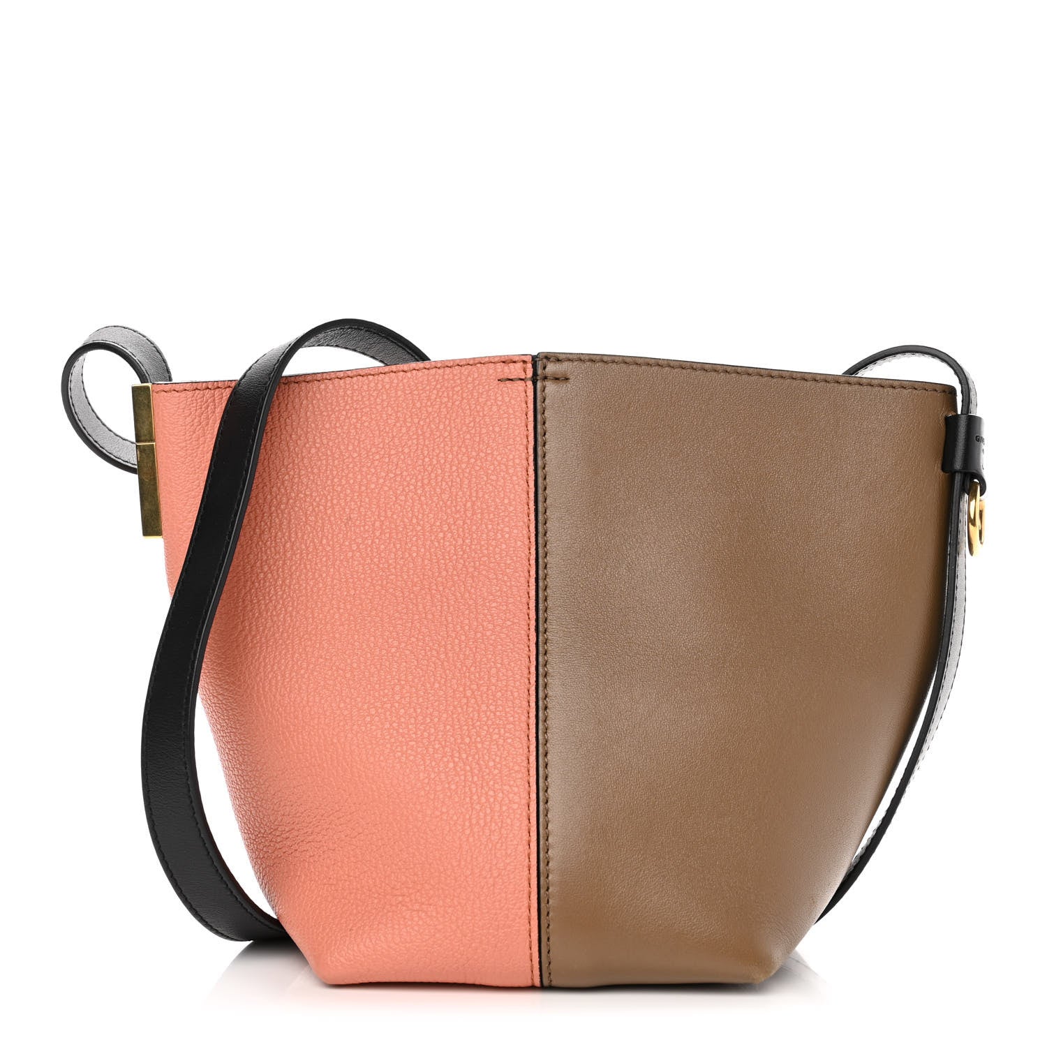 Givenchy Sugar Goatskin Calfskin Mini GV Bucket Bag Coral Taupe 1 of 10