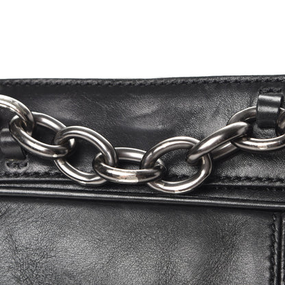 Givenchy Calfskin Cable Embossed Leather Eve Shoulder Bag Black 14 of 14