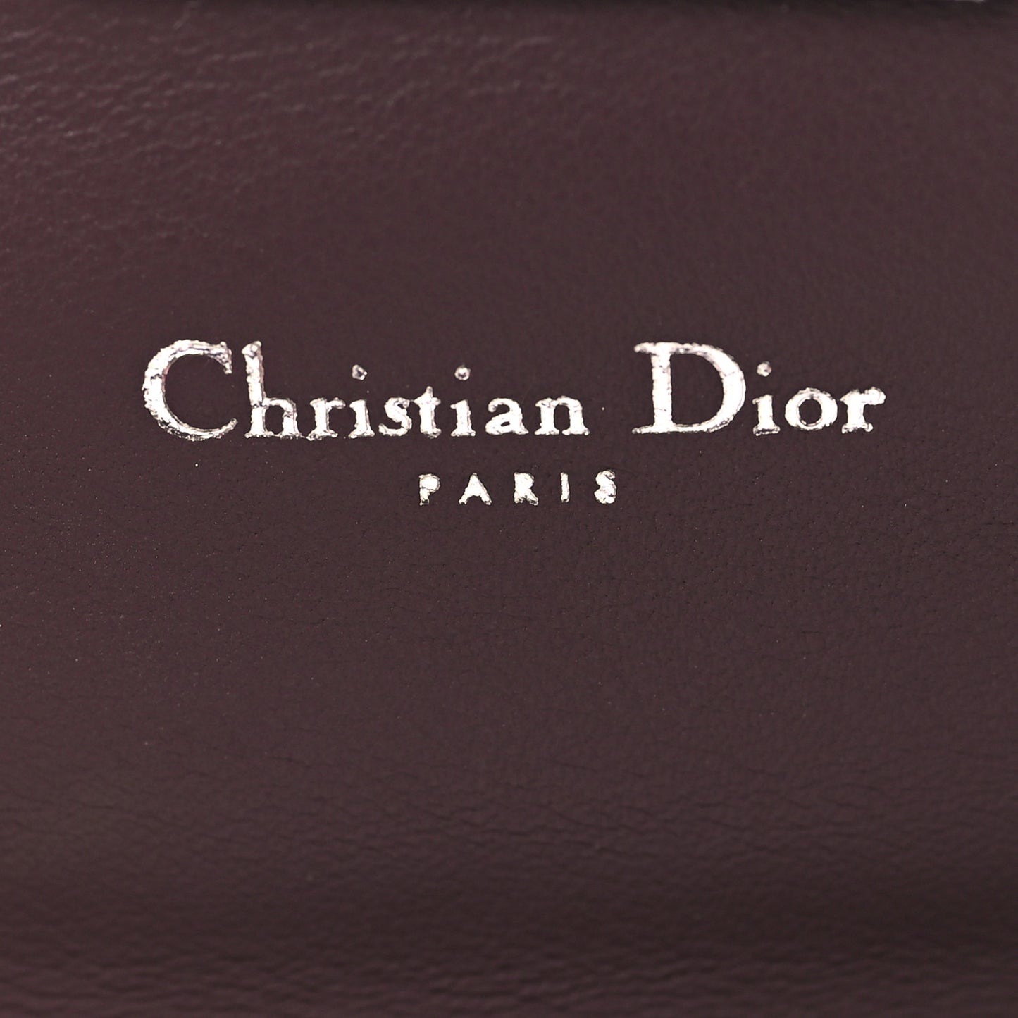 Metallic Box Patent Calfskin Miss Dior Promenade Pouch Red