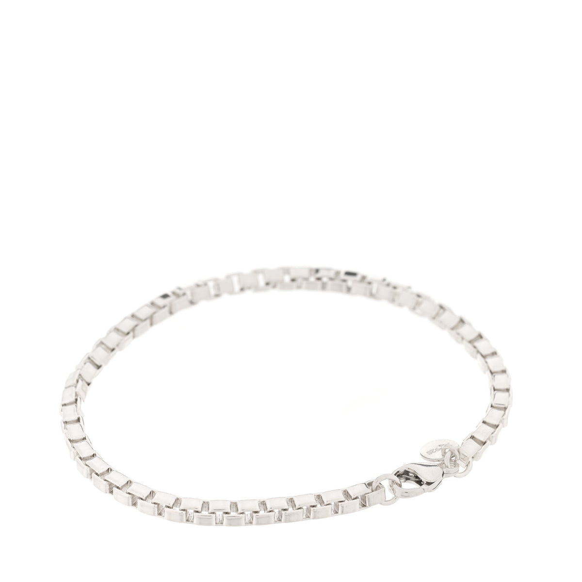 Tiffany Sterling Silver 4mm Venetian Link Bracelet 2 of 5