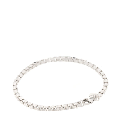 Tiffany Sterling Silver 4mm Venetian Link Bracelet 2 of 5