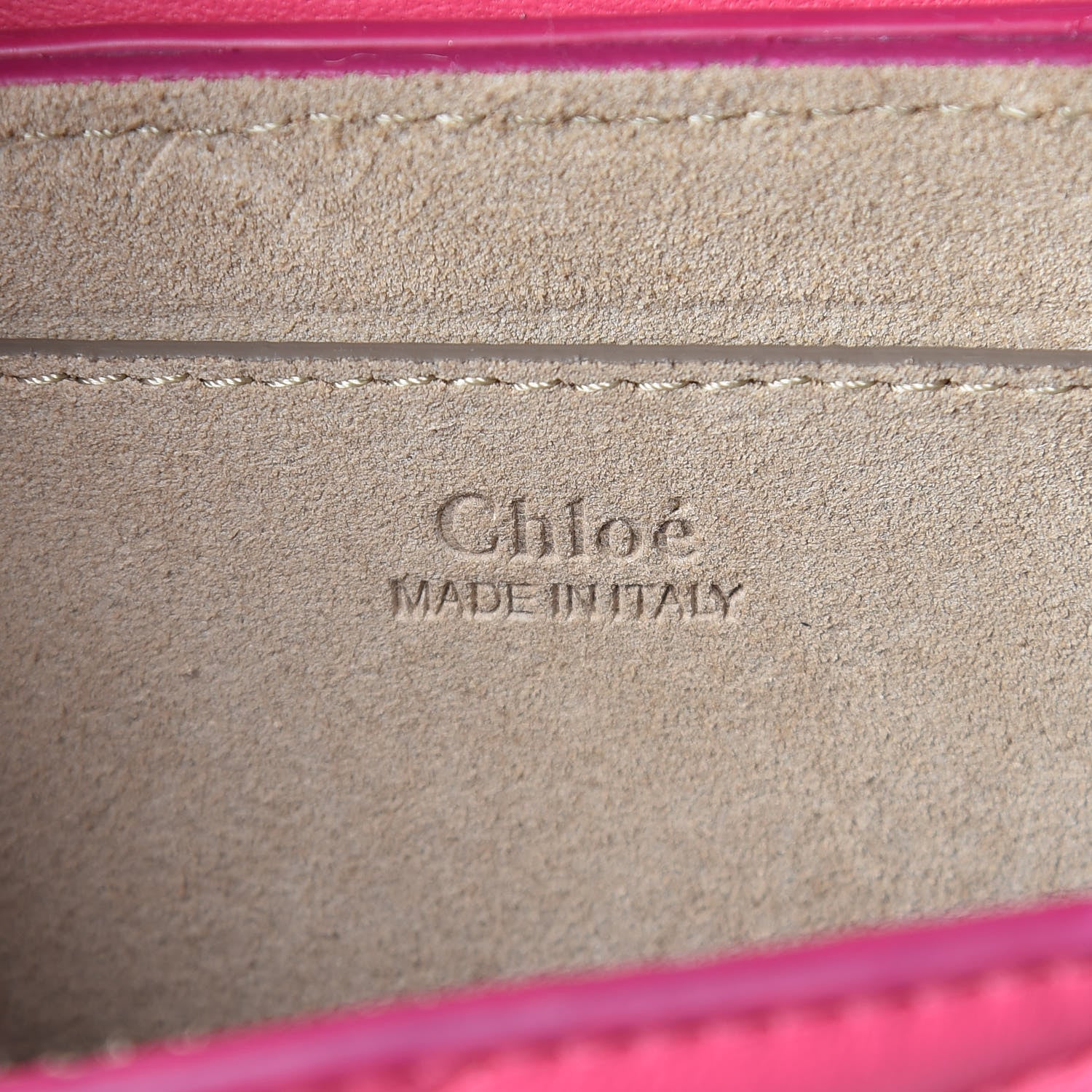 Chloe Calfskin Quilted Nano Drew Bijou Shoulder Bag Fuchsia Rose 8 of 14