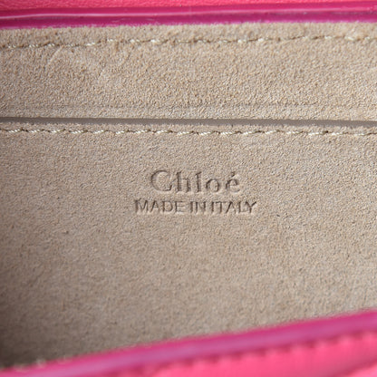 Chloe Calfskin Quilted Nano Drew Bijou Shoulder Bag Fuchsia Rose 8 of 14