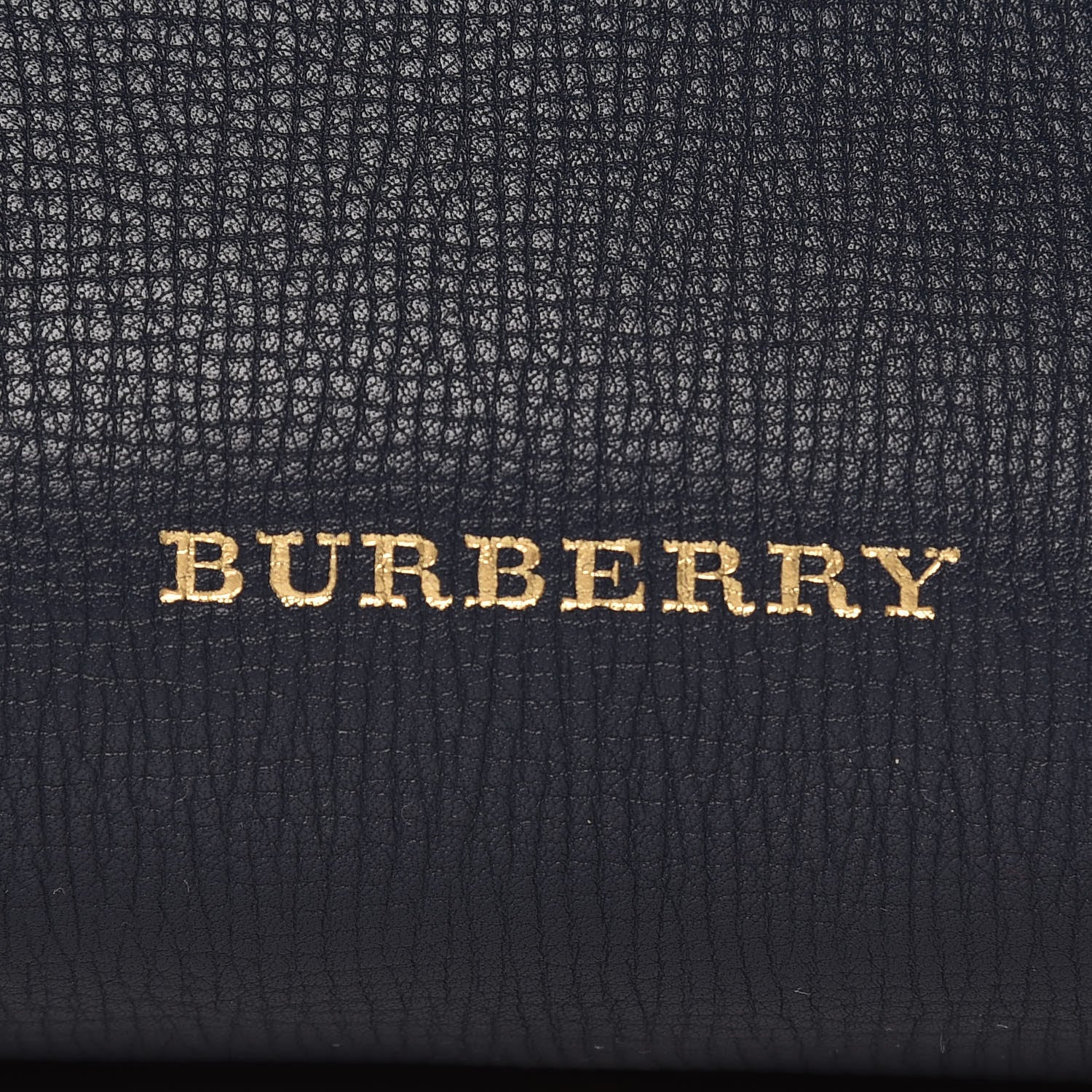 Burberry Calfskin House Check Mirror Embroidery Medium Banner Tote Blue 9 of 10