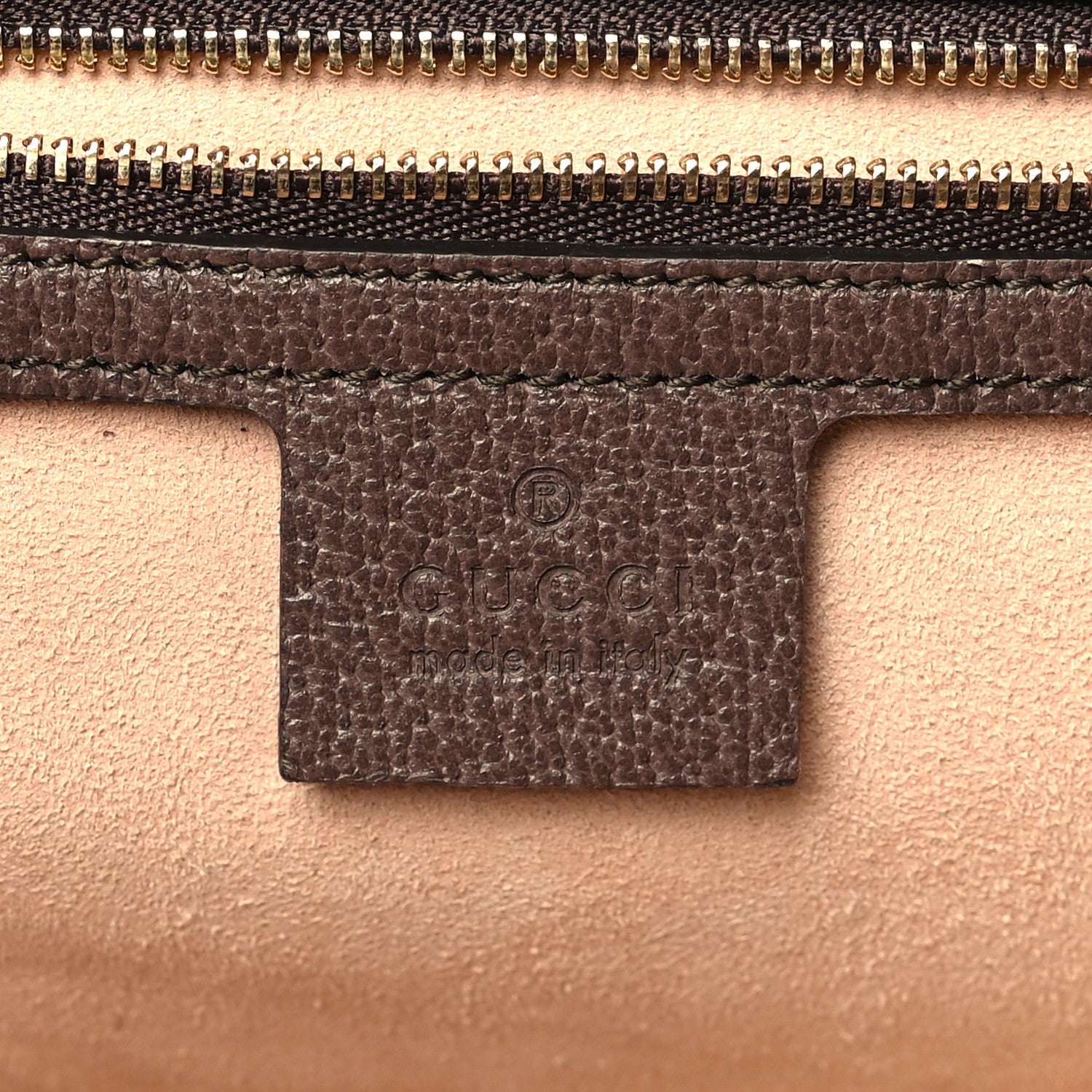 Gucci GG Supreme Monogram Textured Calfskin Web Medium Ophidia Shopping Tote Beige Ebony New Acero 6 of 10