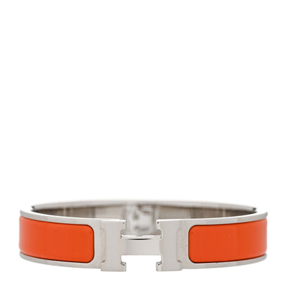 Hermes Enamel Narrow Clic Clac H Bracelet PM Orange 1 of 6