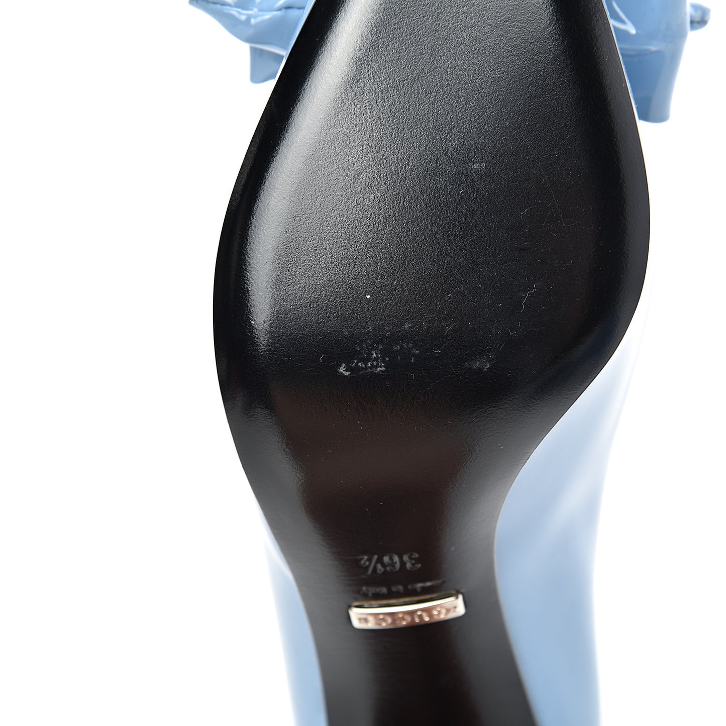 Vernice Bow Pumps 36.5 Light Blue