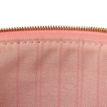 Louis Vuitton Damier Ebene Neverfull MM GM Pochette Rose Ballerine 9 of 11