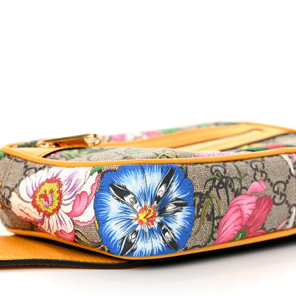 Gucci GG Supreme Monogram Flora Medium Ophidia Belt Bag Beige Multicolor Crop 9 of 10