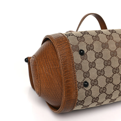 Gucci Monogram Bamboo Bullet Handbag Brown 8 of 10