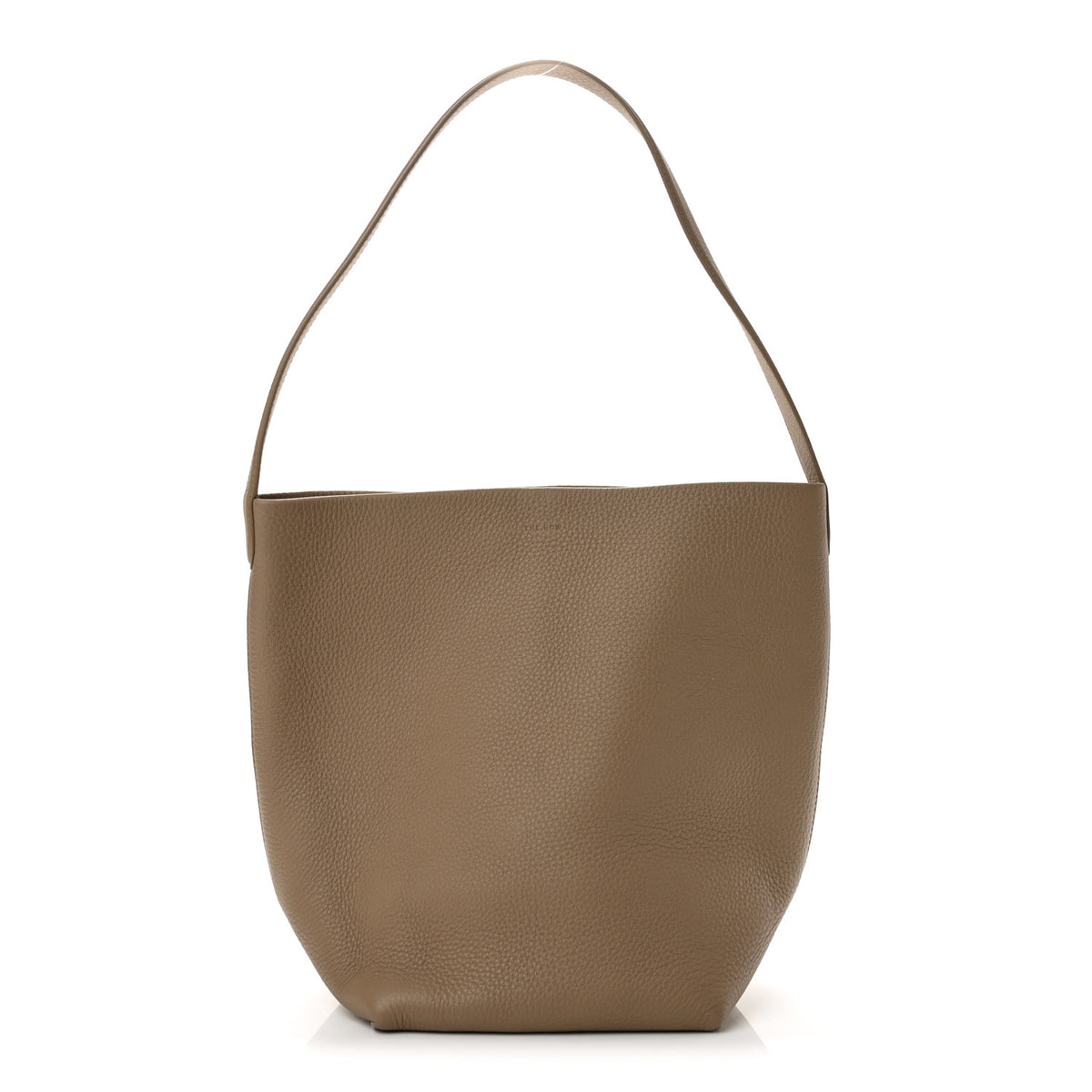 Polished Saddle Calfskin Medium N/S Park Tote Acajou