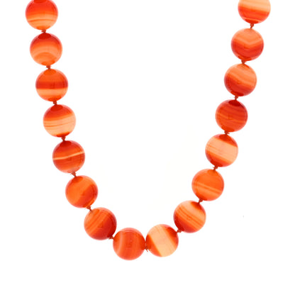 Tiffany Sterling Silver Paloma Picasso Agate Bead Necklace 1 of 5
