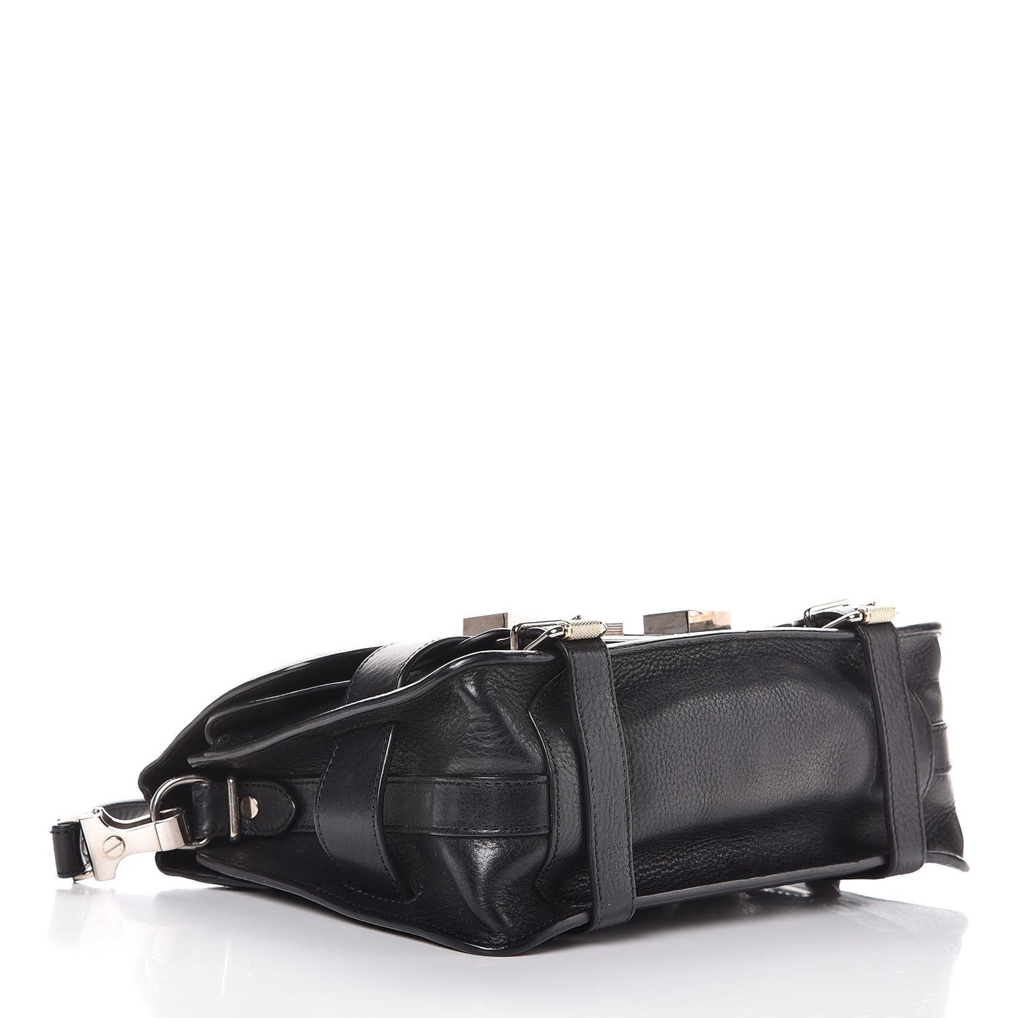 Calfskin PS11 Classic Shoulder Bag Black