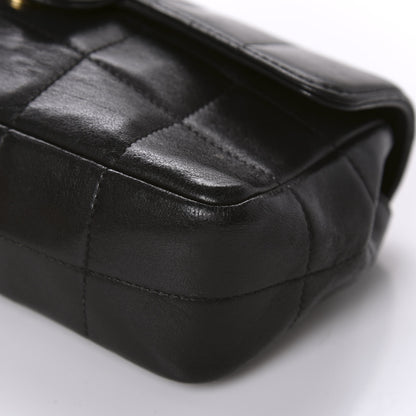 Chanel Lambskin Quilted Mini Chocolate Bar Camellia Flap Black 7 of 11