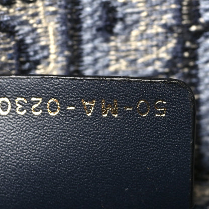 Christian Dior Oblique Slim Saddle Pouch Blue 6 of 9